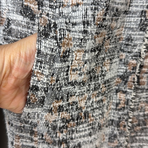 Dolan Left Coast Anthropologie Tweed Jacket Coat Cardigan Full Zip Size Small - Picture 4 of 9